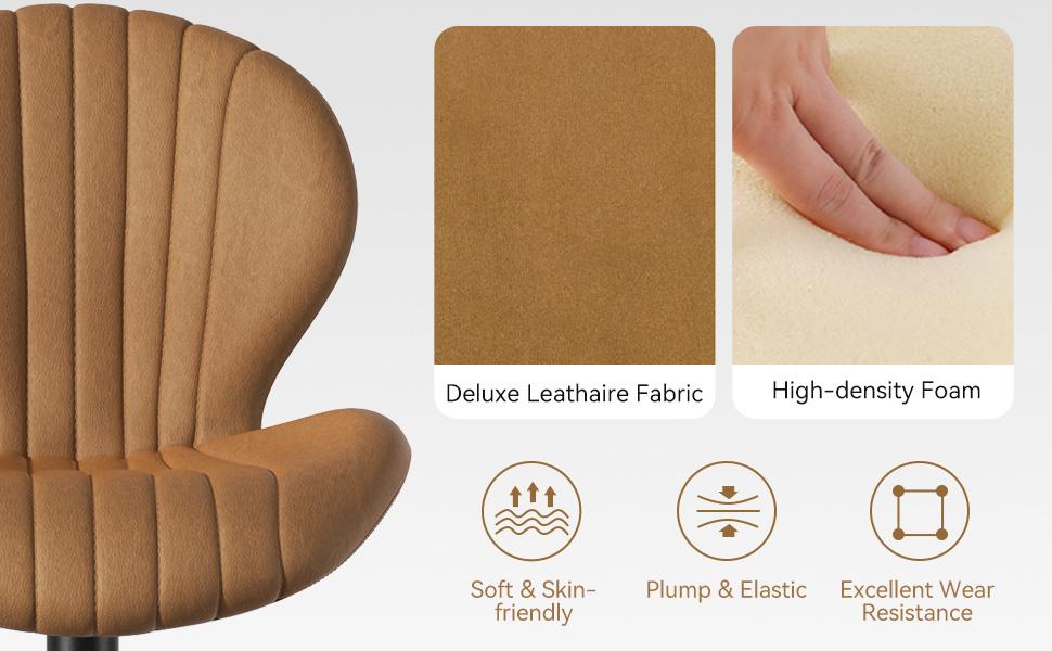 Bar Stools Set of 2 Modern Swivel Bar Chairs, Barstools Counter Height with High Backrest, Easy 3-5 Minute Assembly for Bar, Kitchen, Dining Room Beige