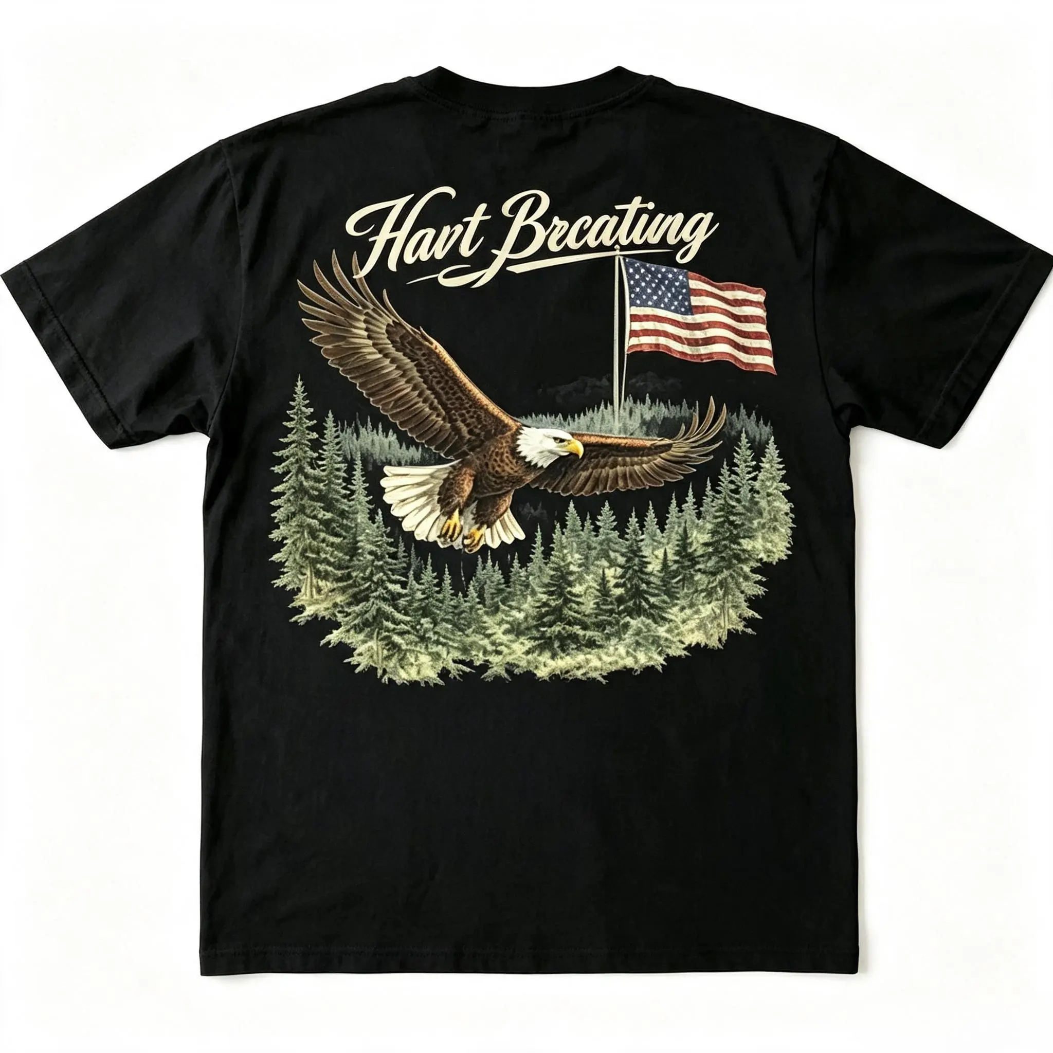 USA Bald Eagle T-shirt, Vintage Style Patriotic Tee, July 4th Tshirt, American Flag Eagle Tshirt, Unisex Usa Tshirt Men Women