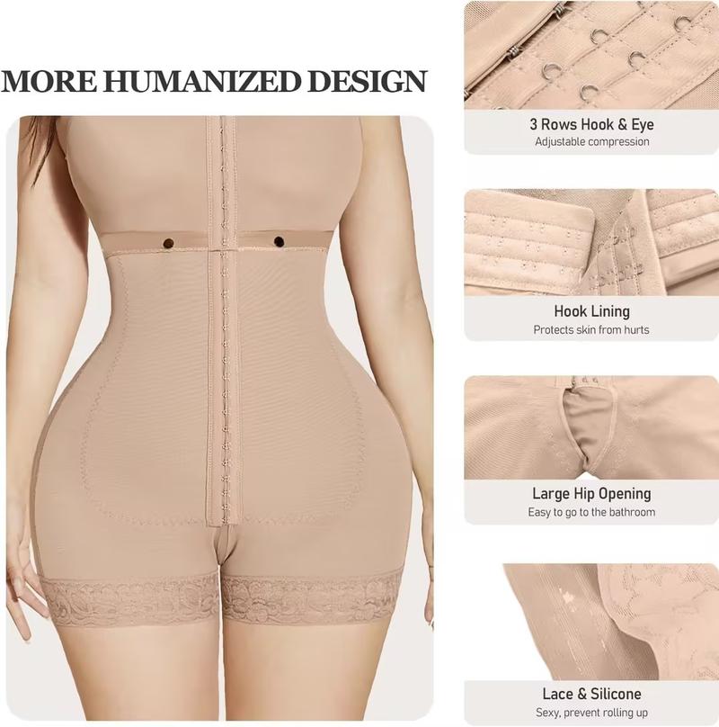 M MYODRESS Women Chest Packed And Tummy Control Shapewear With Open Eye Bodysuit