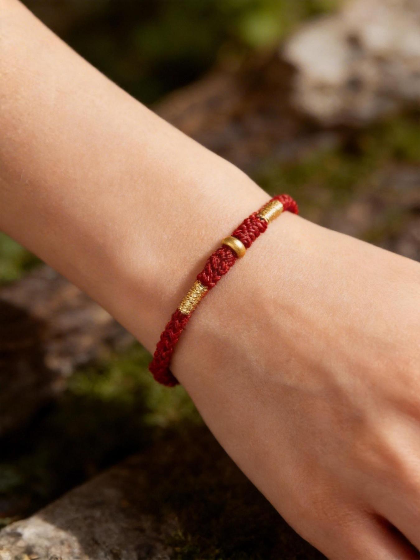 Lucky String Protection Bracelet, Minimalist Braided Amulet for Good Fortune, Unisex Accessory, Perfect Gift Idea, Braided Bracelets