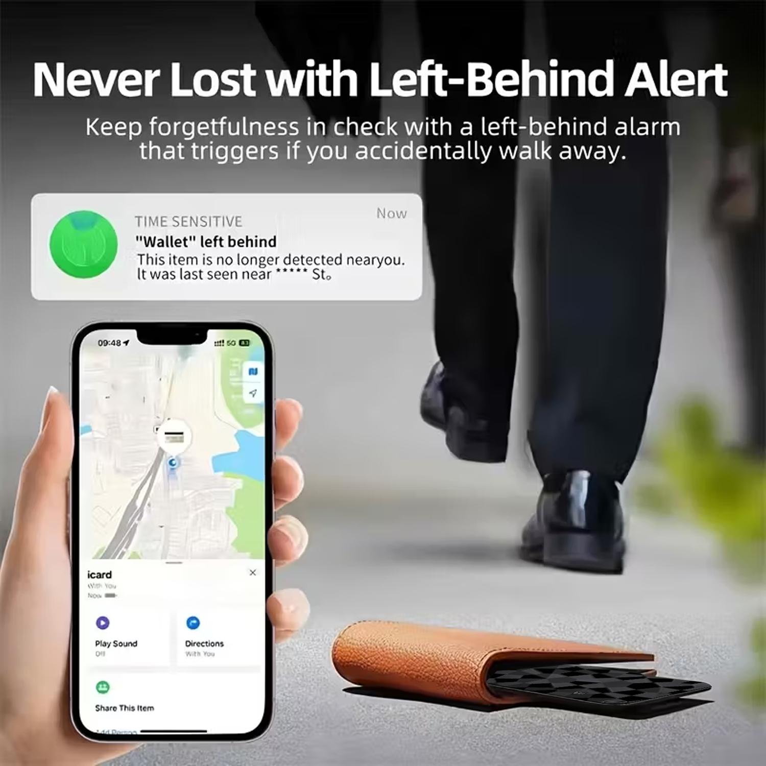 Tracker Tag 4 Pack Luggage Tracker Smart Tag Works with Apple Find My,  Key Finder Locator for Bags,Wallet Tracker,Item Finder Tag Locate or Tracking for Keys(iOS only)Essential cards for going out with smart tags for peace of mind