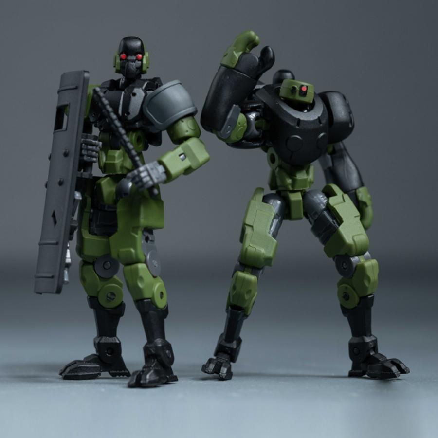 2pcs DIY Assemble Robot Model Kit, Joint-Movable Action Figure, Articulated Figures, Perfect Holiday Gift, Birthday Present, Collectible Decoration