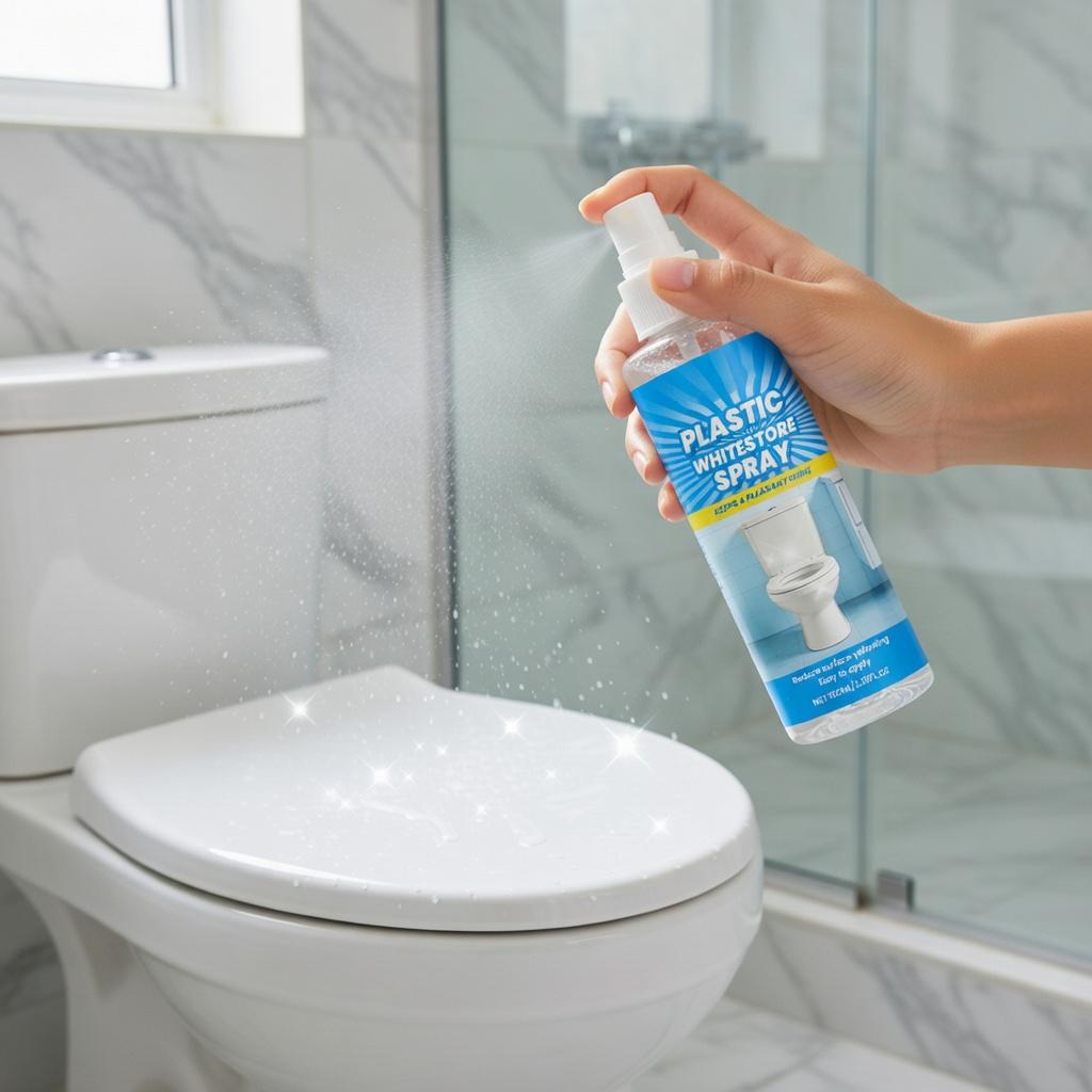 Powerful Plastic Restorer Spray - Multi-Purpose Cleaner & Revitalizer for Refrigerator, Air Conditioner, Toilet & All Plastic Surfaces