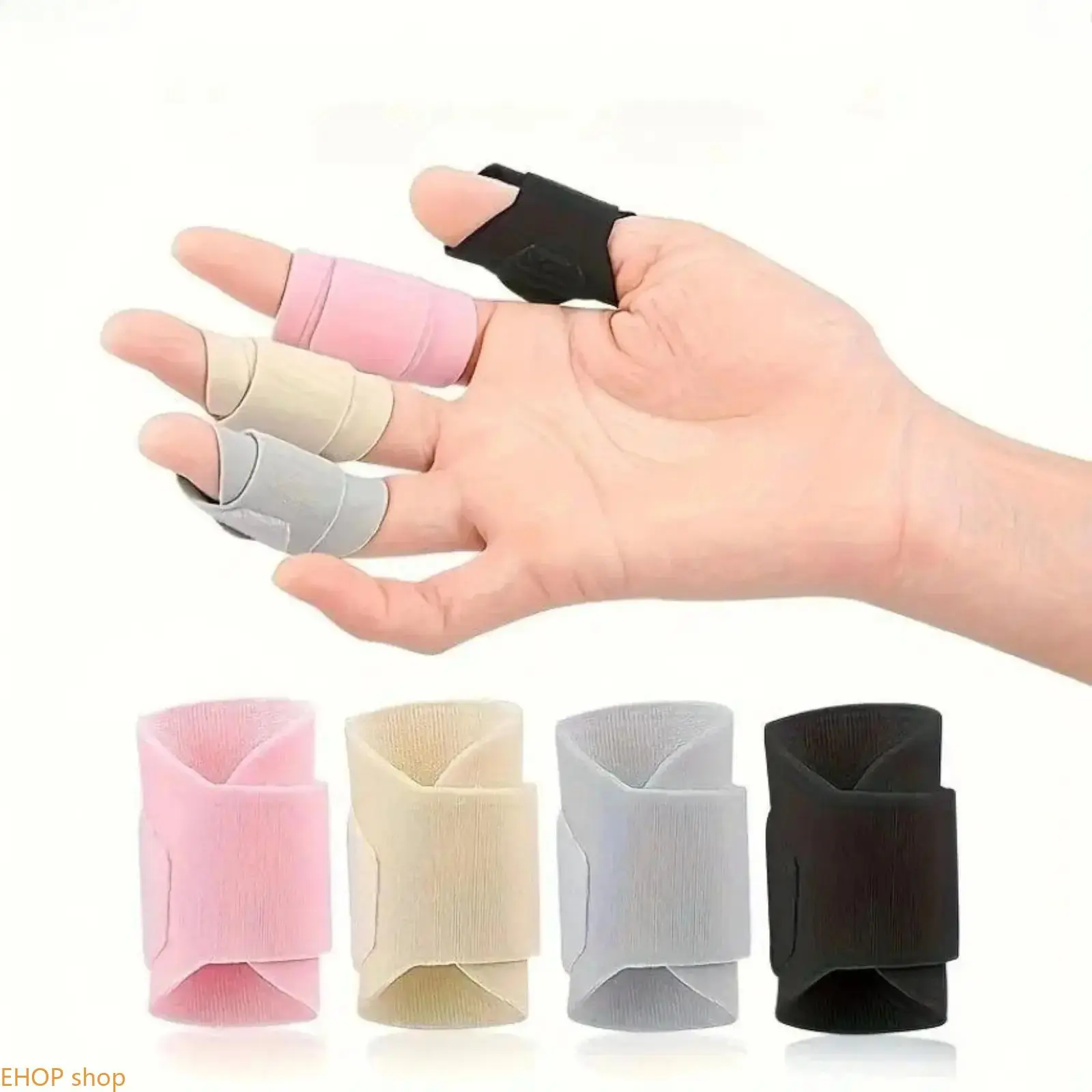8Pcs Aesthetic Reusable Finger Sleeves Adjustable Soft Polyester Non-Slip Finger Protectors Universal Guards For Gaming Sports Sewing Craft Mail Sorting Warehouse Daily Work, Soft Grip