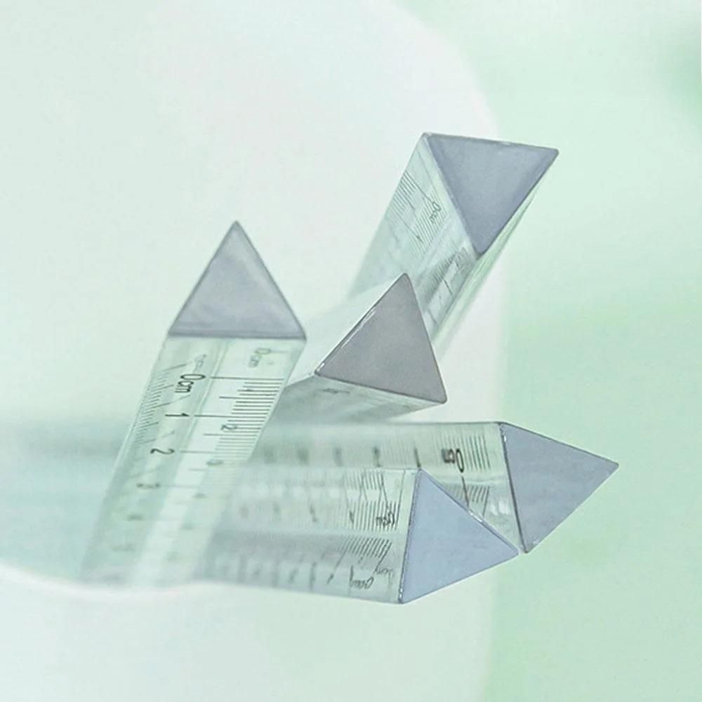 Precision Geometric Triangle Ruler Set for Students, Ins Style Transparent Acrylic Drawing Tools, Eco-Friendly Shatterproof Engineering Drafting Supplies, Portable Multifunctional Geometry Measurement Kit for Study Office Math Exam Preparation