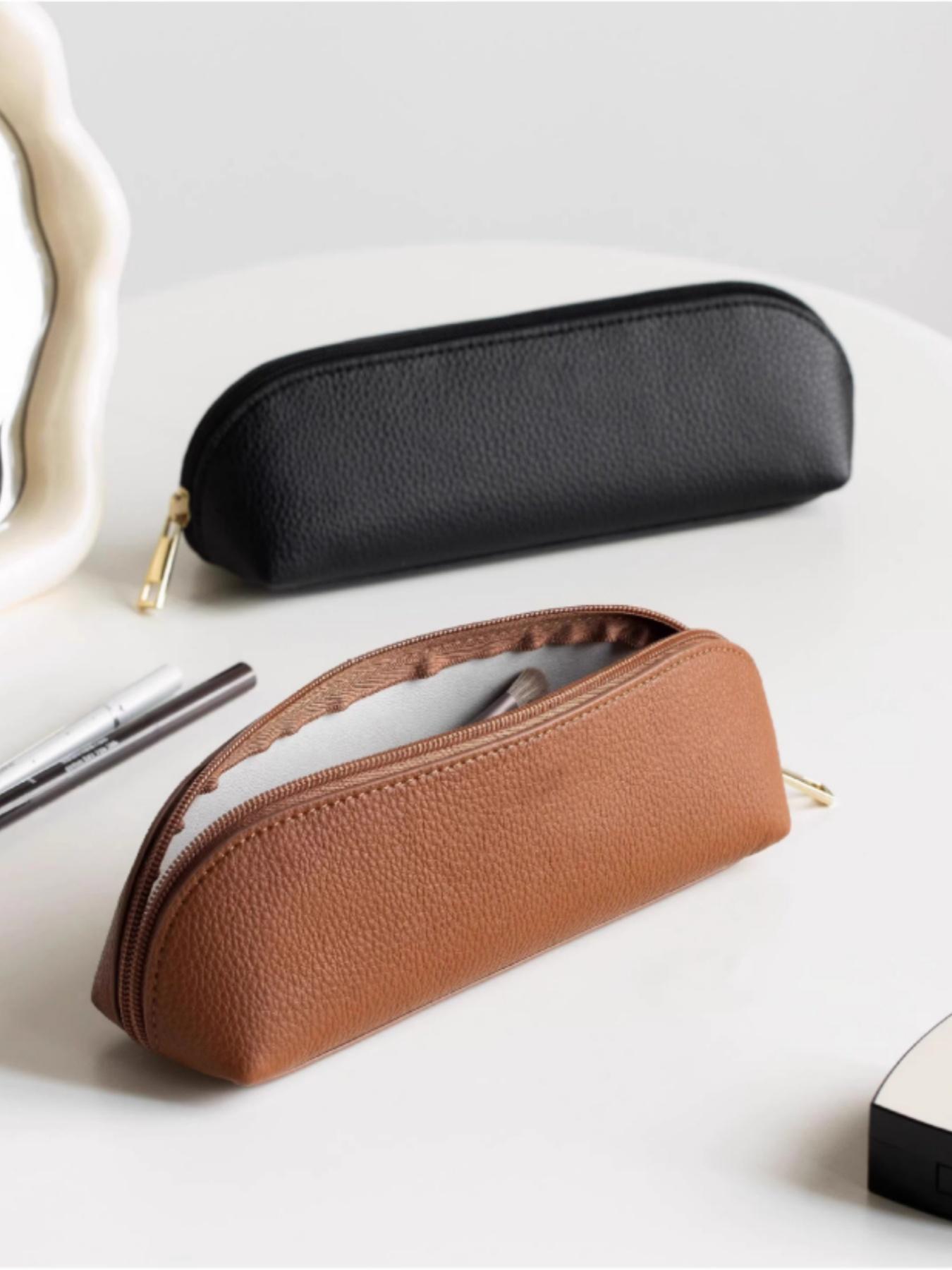 Portable Waterproof Makeup Brush Storage Bag, Multifunctional Travel Toiletry Kit, Simple Cosmetic Pouch, Essential Beauty Organizer