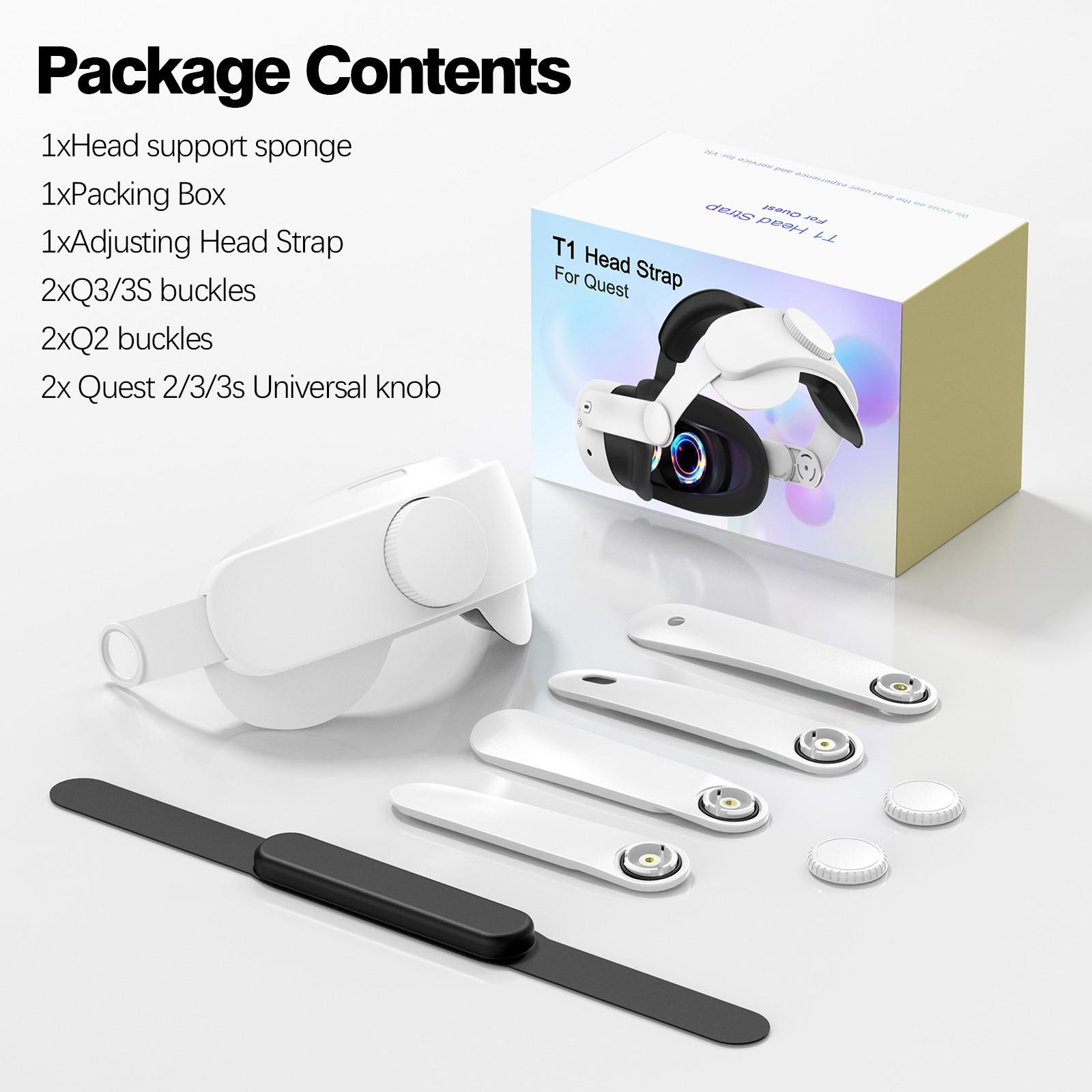 Adjustable Elite Headband for Meta Oculus Quest2/quest 3/quest 3s, Enhances Comfort and VR Immersion, Reduces Facial Pressure, Essential for Long Gaming Sessions