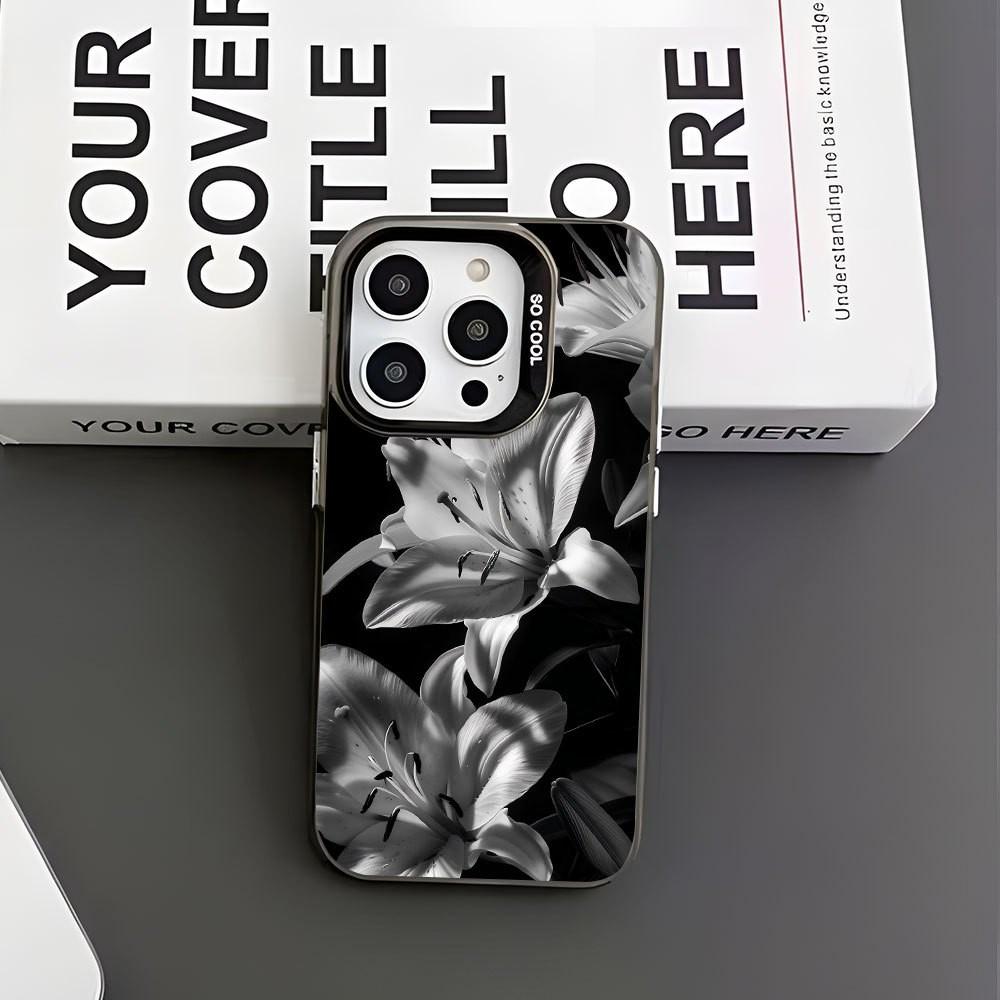 New Lily Floral Pattern Phone Case, High Quality Protective Cover for iPhone 17 16 15 14 13 12 Pro Max X XR XS Max