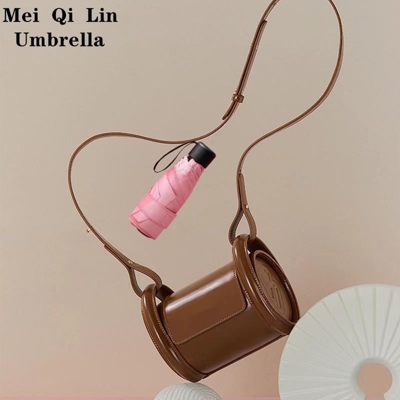 Small parasols umbrella portable pocket umbrella travel portable compact umbrella mini paraguas Very lightweight, suitable for outdoor travel to block sunlight (suitable for one person)