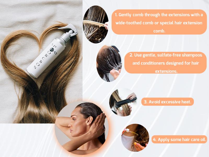 Full Shine Transparent Non-Woven Fiber Waterproof Hair Extension Storage Bag with Hanger Dust-Proof Hangable Organiser Multifunctional Design