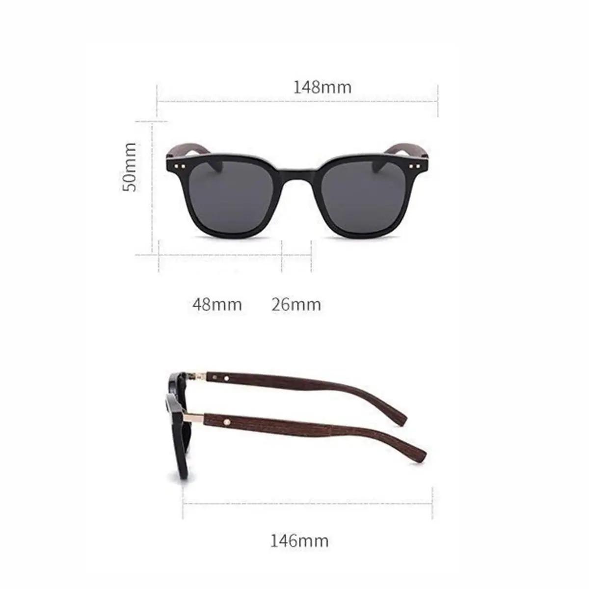 3 Pack Women’s Retro Wood Grain Square Sunglasses, UV400 Protection Brown Shades Set, Flattering Frame for Round Faces, Stylish Fashion Sunglasses for Travel, Outdoor Sports & Daily Wear