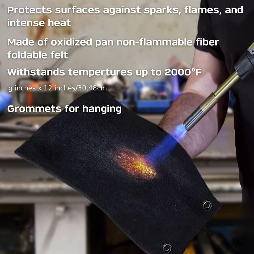 Flame-Resistant Copper Pipe Welding Tool, Pre-Oxidized Carbon Fiber Insulation, Essential for Ac and Refrigerator Repair, Maintenance Kit