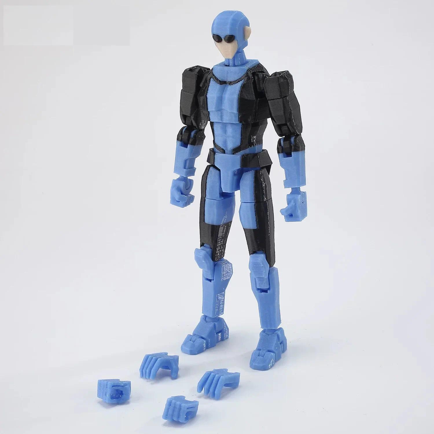 3D Printed Lucky13 Invincibles Tech Jacker Movable Soldier Multijoint Movable T13 Figurines Assembly Mecha Toy Holiday Gift