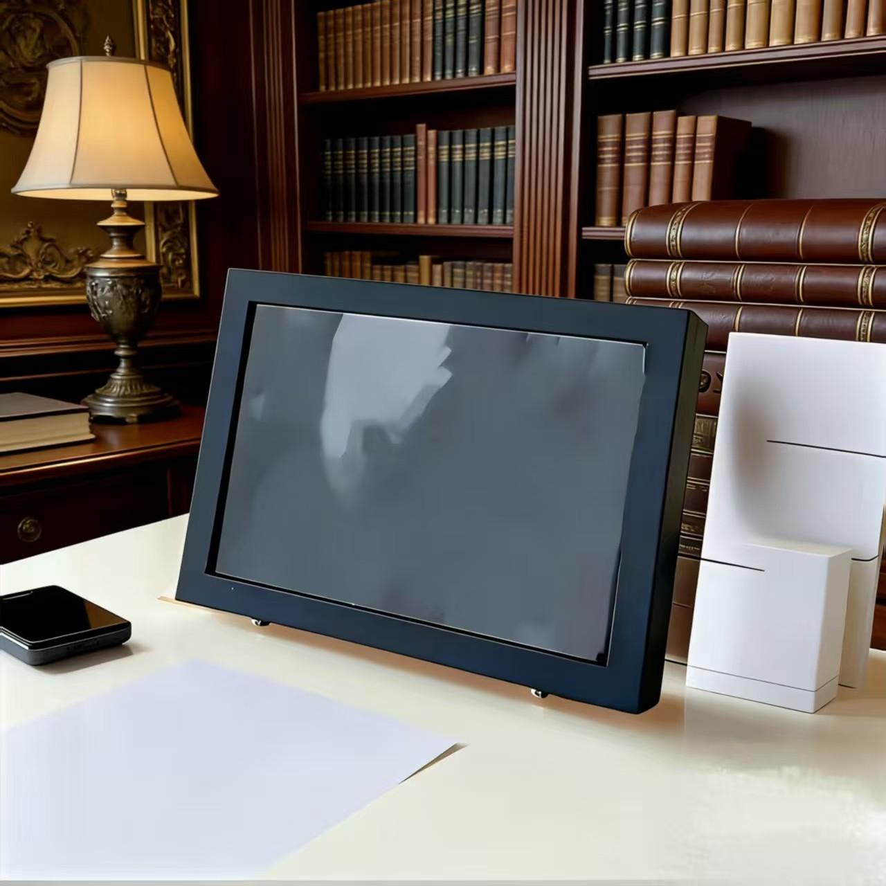 2026 New Display Stand Frame Pin Cushion Dust-Proof Large Capacity Desktop Organizer Box, Modern Design for Home Office Use