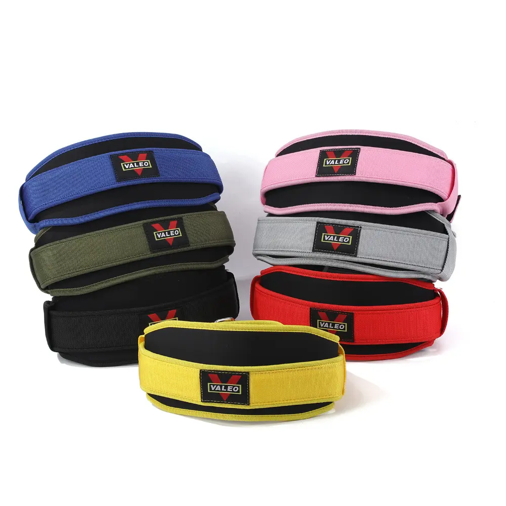 Valeo thickened fitness waist support belt for weightlifting, squats, deadlifts, professional sports anti-sprain protective gear