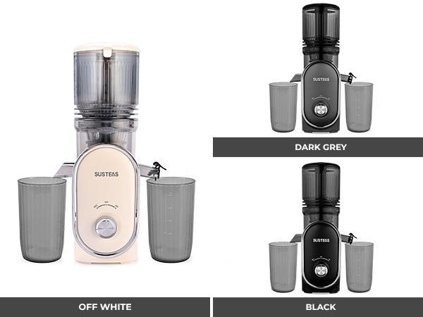 SUSTEAS Smoothie Blender - 600W Juicer Machine with Wide Chute & 3 Speeds - Fast Cleaning, Anti-Leak Design for Fresh Juices & Smoothies