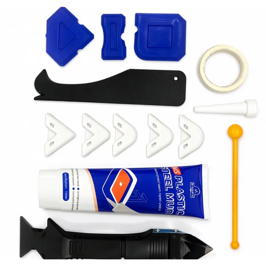 Complete Sealing Adhesive Filling and Cleaning Tool Kit, Waterproof Gap Repair Set for DIY Home Decor & Professional Construction