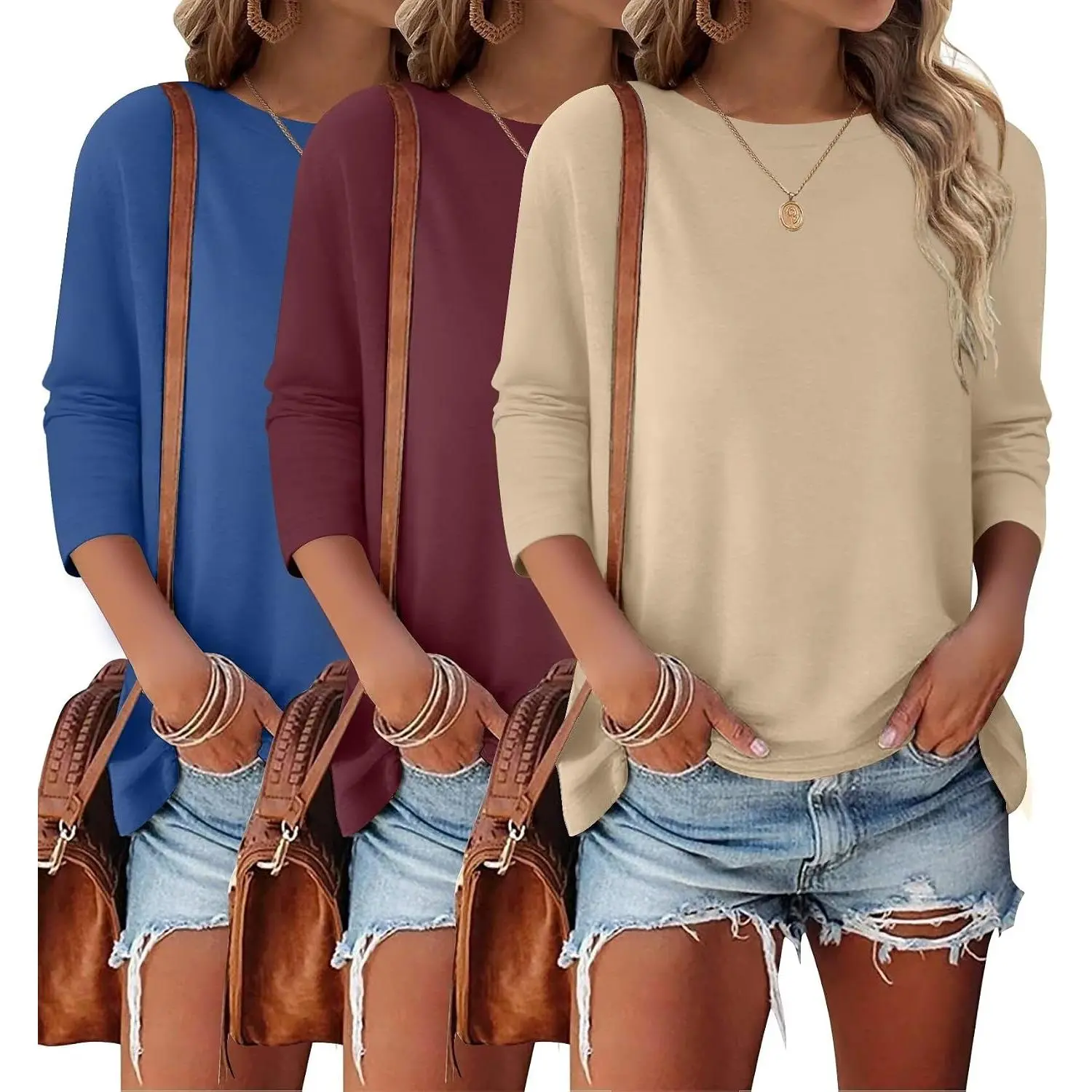 Blue,wine Red,khaki