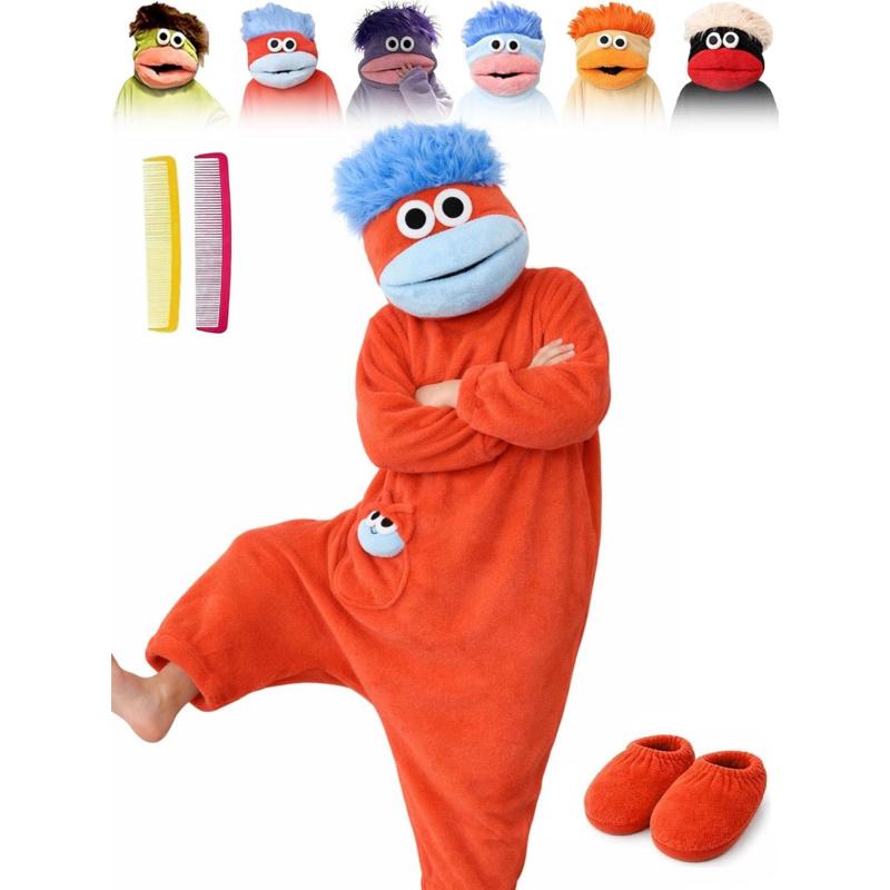 Mouth Monster Onesie for Adults - 2026 Funny Snuggly Fleece Pajamas, Hilarious Design for Comfortable Lounging