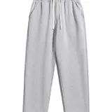 【Black Friday】Men's Regular Fit Solid Adjustable Drawstring Waist Sweatpants, Casual Pocket Design Pants for Fall & Winter, Men's Trousers for Daily Wear, Everyday Sweatpants