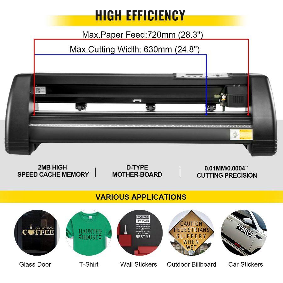 VEVOR 8 In 1 Heat Press Sublimation Machine 28 Vinyl Cutter Cutting Plotter