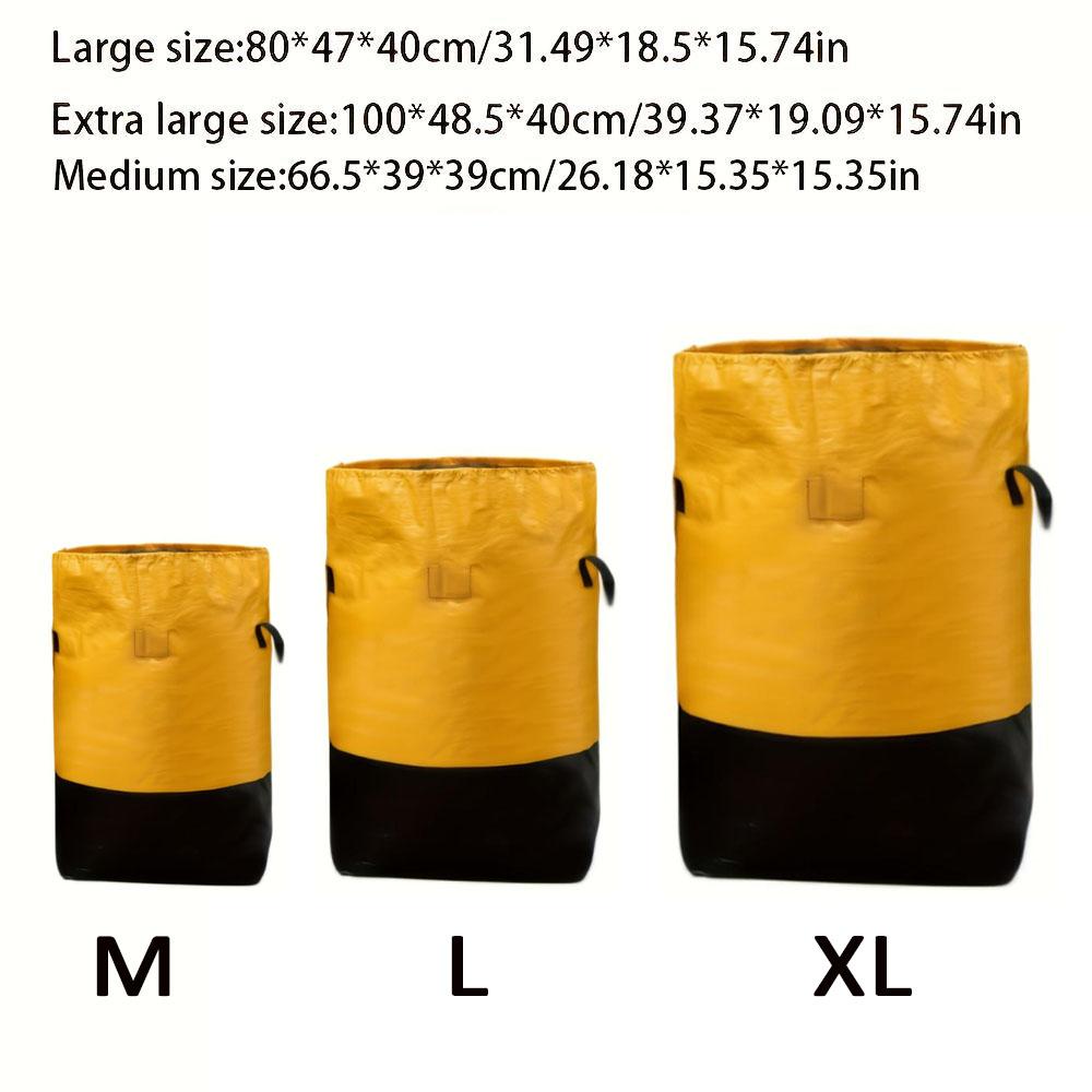 Heavy-Duty Moving Bag with Handle & Safety Drawstring Closure, Large Capacity Foldable Storage Organizer for Travel, Home, Dorm Essentials, Space Saver Bags