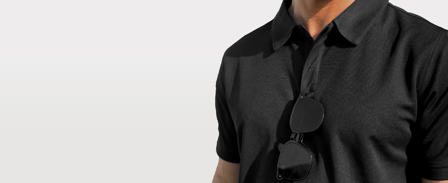 ZITY Mens Polo Shirt Short Sleeve Sports Tactical T-Shirt Athletic Golf Polos Daily Casual Stylish Collared Shirts for Men with Ring Buckle & Pocket Soft Breathable Fabric ZITY Mens Polo Shirt Short Sleeve Sports Tactical T-Shirt Athletic Golf Polos Daily Casual Stylish Collared Shirts for Men with Ring Buckle & Pocket Soft Breathable Fabric