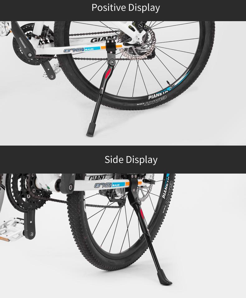 ROCKBROS Bike Kickstand for Mountain Bike Bicycle Kickstand Adults 24 inch to 28 inch Adjustable Bike Side Stand