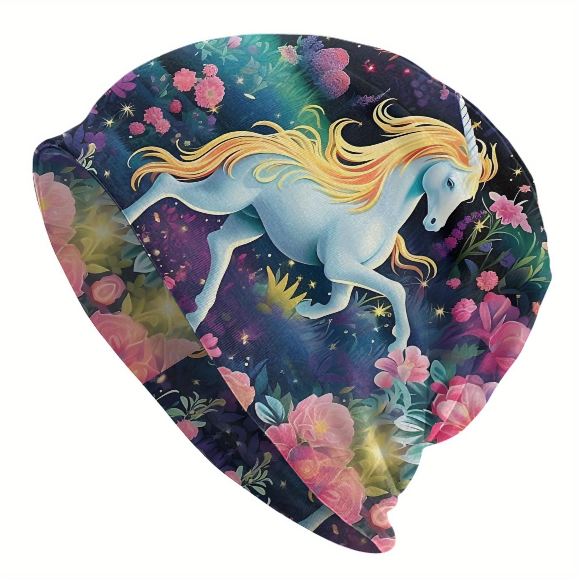 Adorable HorseThemed Beanie Caps Stylish And Soft Hats for Everyone