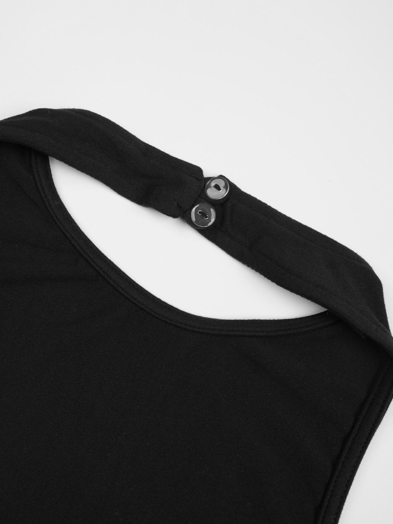 Women Black Halter Capri Nightclub Style Jumpsuit Sleeveless Bodycon One Piece Outfit Sexy Chic Backless Slim Fit Catsuit Casual Stretchy Romper Elegant Going Out Clubwear Yoga Loungewear Sculpting Unitard