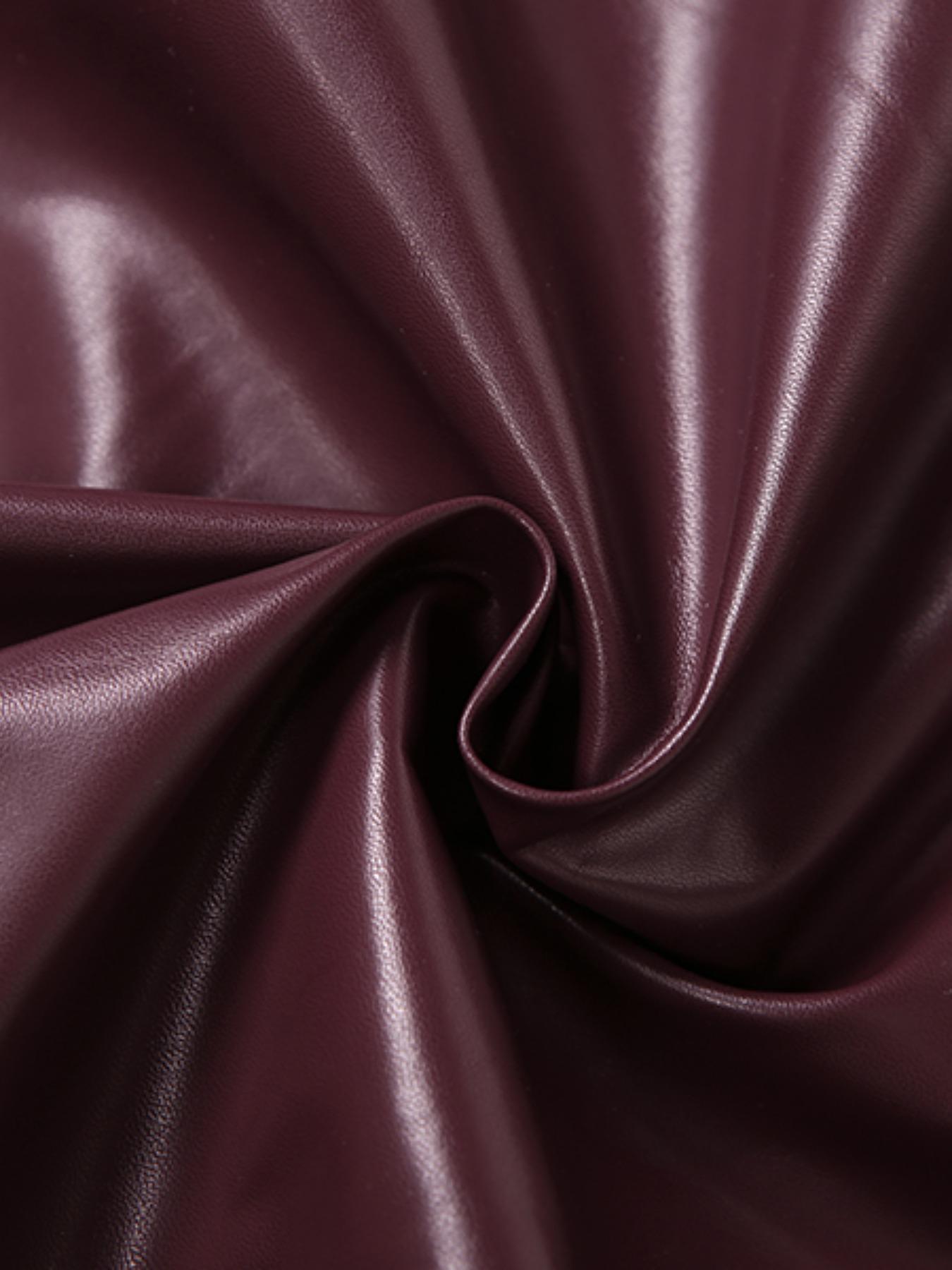 Women's Summer Fashion PU Leather Jacket, Casual Slim Fit Crop Top Coat, Stylish European Style Outerwear for Women, Casual Fashionable Outerwear