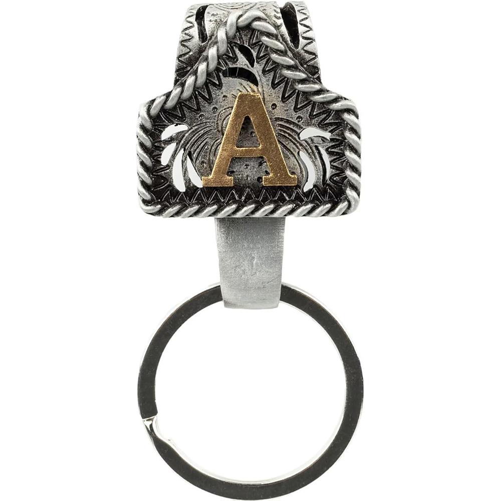 Vintage Western Cowboy Letter Keychain, Handmade Metal A Initial Key Chain Clip, Personality key holder for Pocket&Bag, Personalized Keychain, Metal Keychains, Keychain For Bags