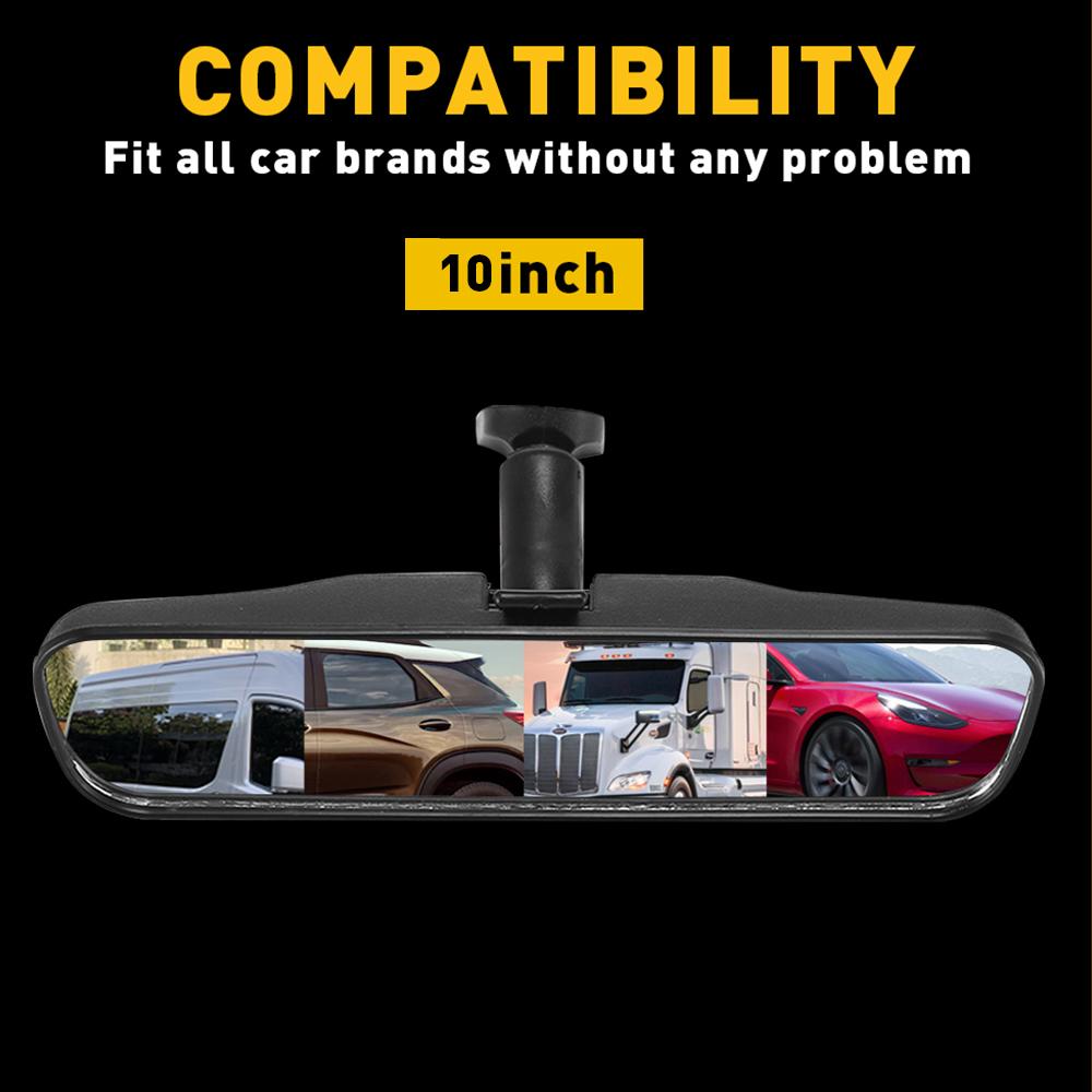 10" Interior Rear View Mirror Replacement Day Night for Universal Auto