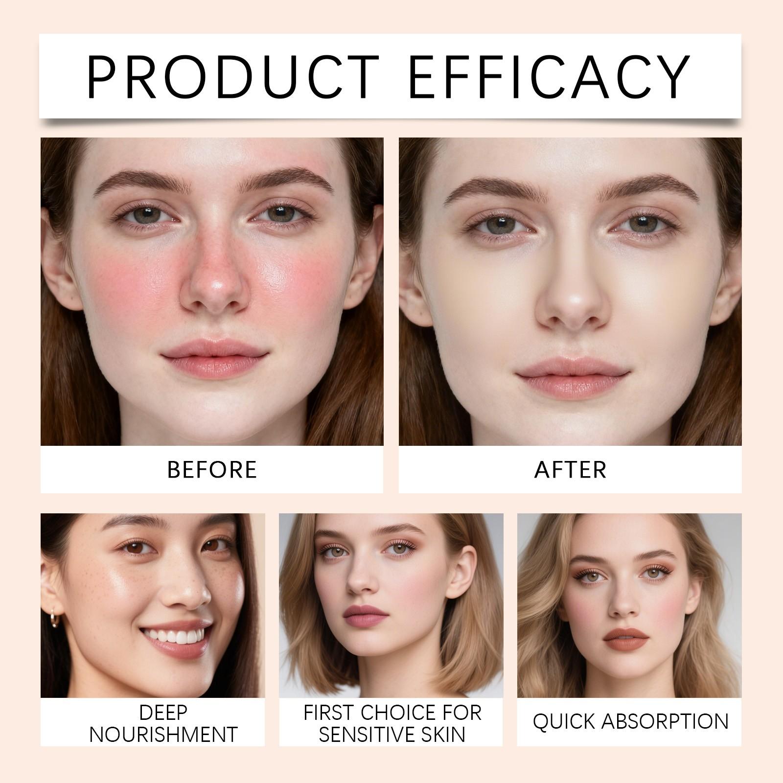 Gentle Nourishing Face Cream, Moisturizing & Hydrating, Smooths & Softens Skin, Daily Use Facial Care Lotion, Brightening Effect