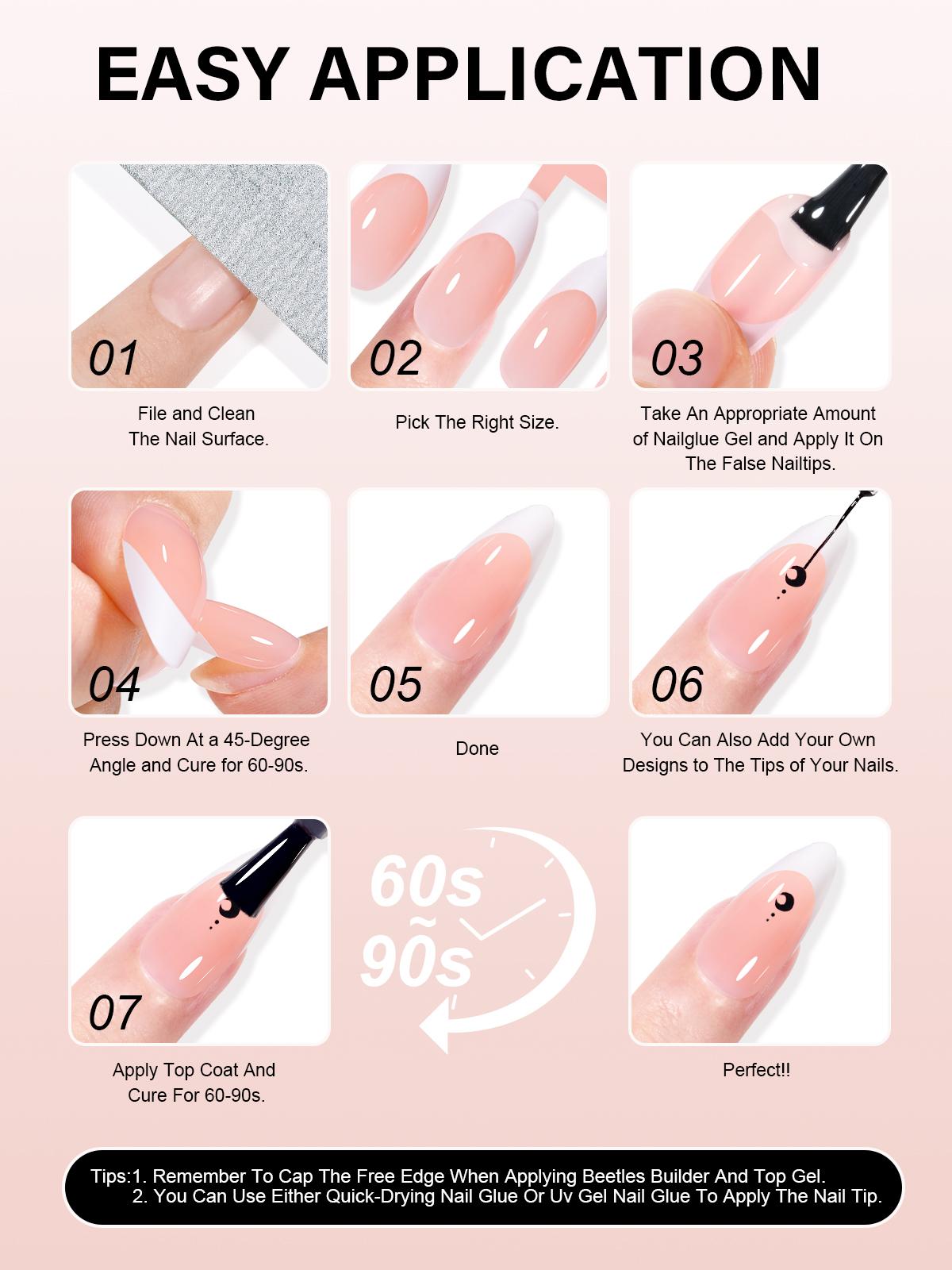 Aillsa Almond French Tip Press on Nails - 180pcs Classic Nude Brown Pink Full Cover Soft Gel Nail Tips Natural False Nails 15 sizes Easy to Wear Soak Off Acrylic presson Nails Extensions Comfortable Fit DIY Summer Nail Art at home dealsforyoudays