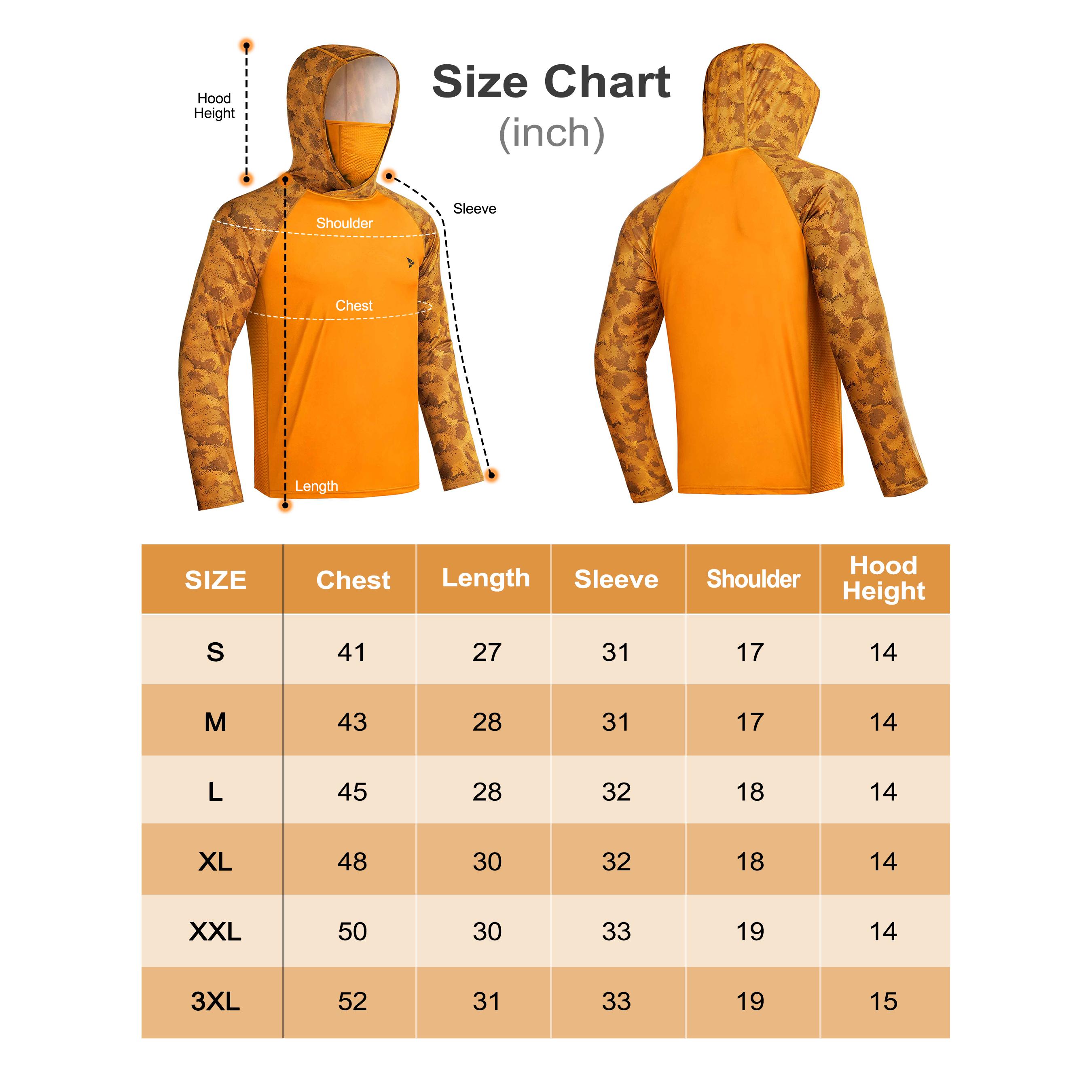 RODEEL 915 Sun Hoodie Shirts w/ Mask Neck Gaiter Men UPF 50+ UV Protection Long Sleeve Lightweight Quick Dry Moisture Wicking Breathable Cooling Athletic Activewear for Outdoor Sport Fishing Boating Hiking Cycling Construction Roofing Farming Tree Service