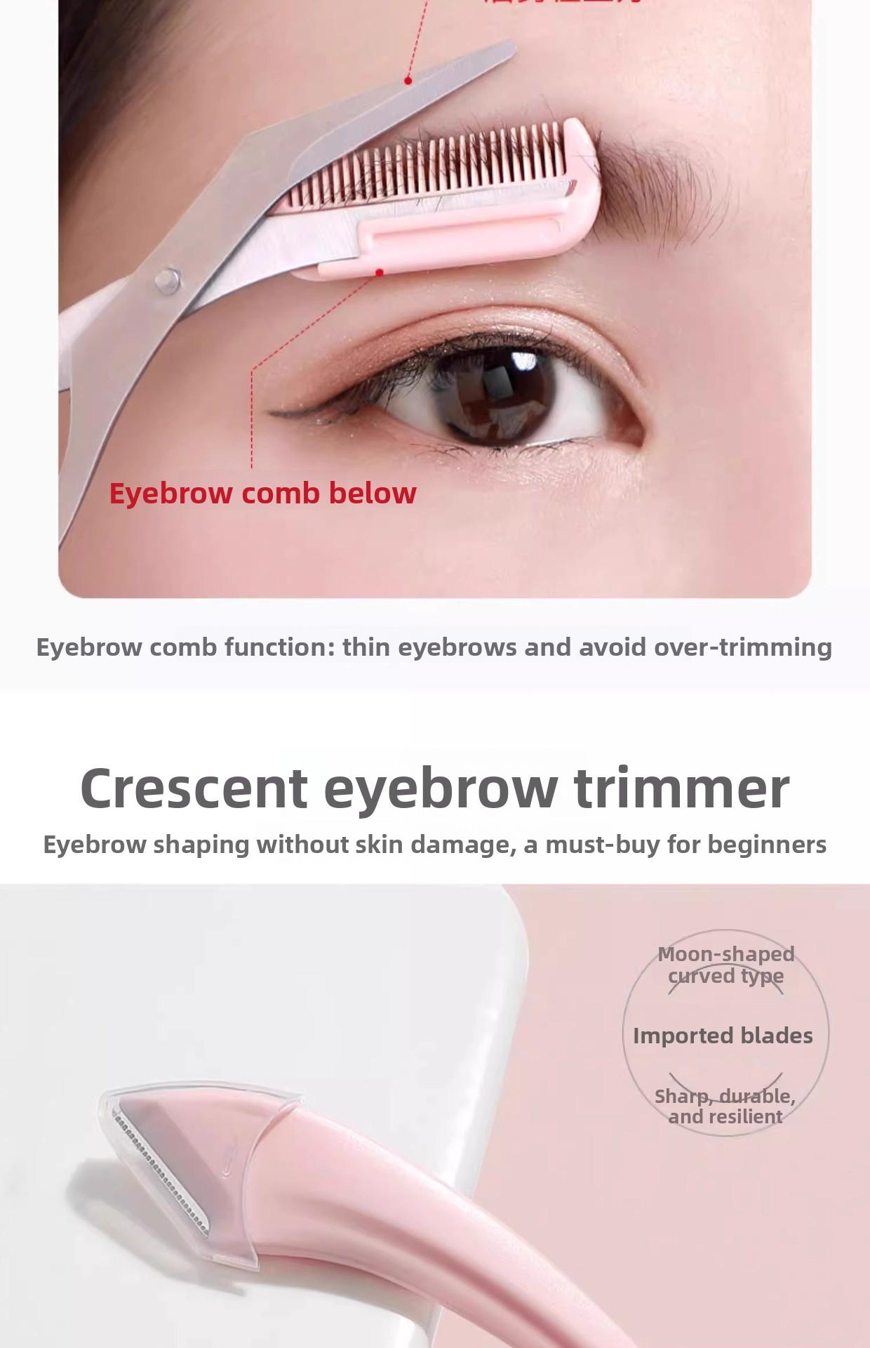 Essential Brow Shaping Kit for Beginners, Unisex Stainless Steel Eyebrow Razor Set, Multi-Pack Makeup Tool for Men & Women, Eyebrow Grooming Kit, Makeup Tools Gift
