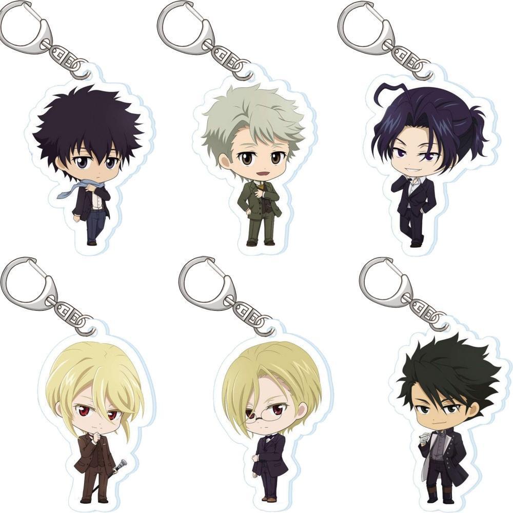 Anime Fans Gifts Moriarty the Patriot Louis James HD Figures Cartoon AcrylicKeychain pendant Ornament Collection Series About6cm