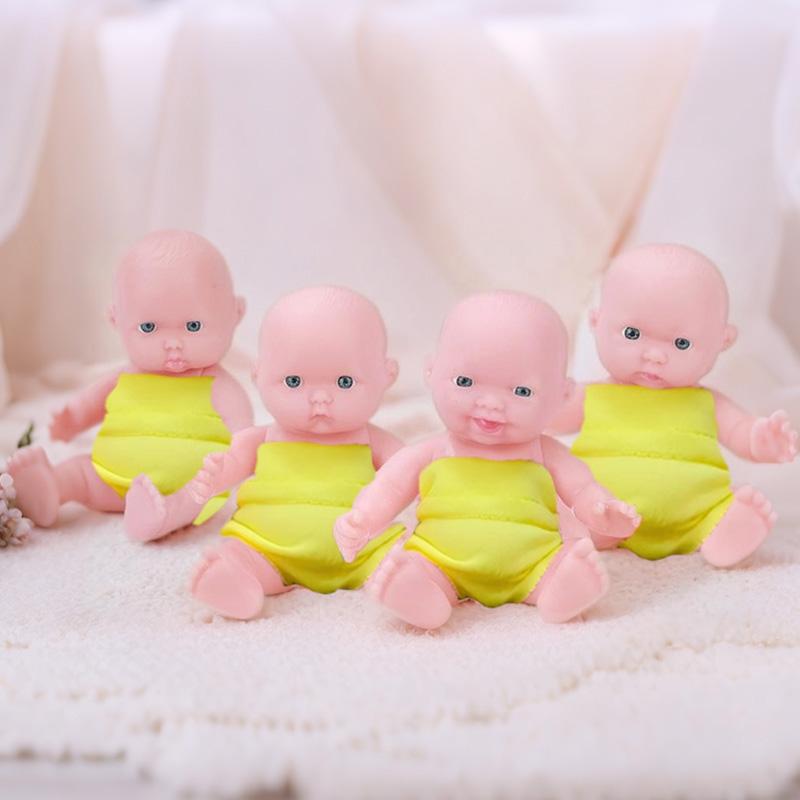 5-Inch PVC Plush Doll, Early Education Toy for Kids, Soft Rubber Doll, Birthday and New Year Gift for Little Girls