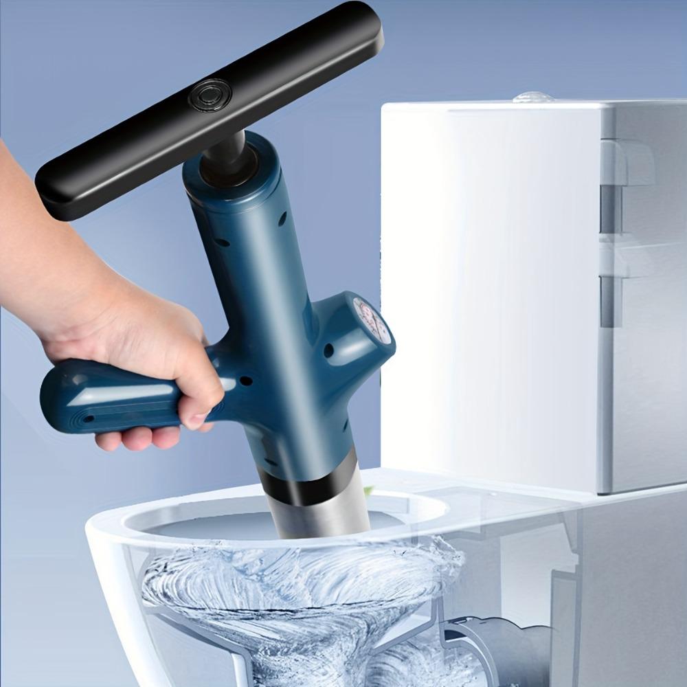 Toilet Plunger Kit, High Pressure Air Drain Cleaner, Toilet Clog Remover for Bathroom, Shower, Sink, and Bathtub, Essential Household Cleaning Tools   shock brush