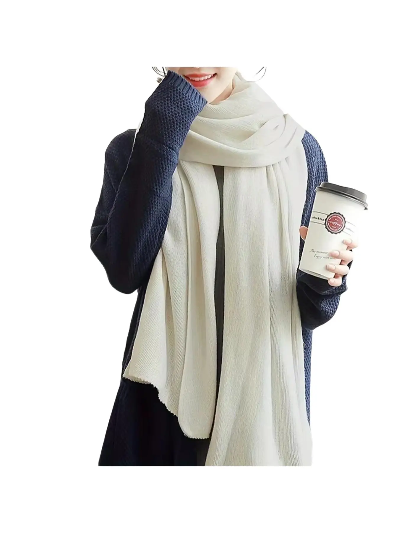 Solid Color Soft Knit Neck Gaiter Unisex Autumn Winter Neck Warmer Stretchy Casual Windproof Neck Cover Daily Neck Accessory