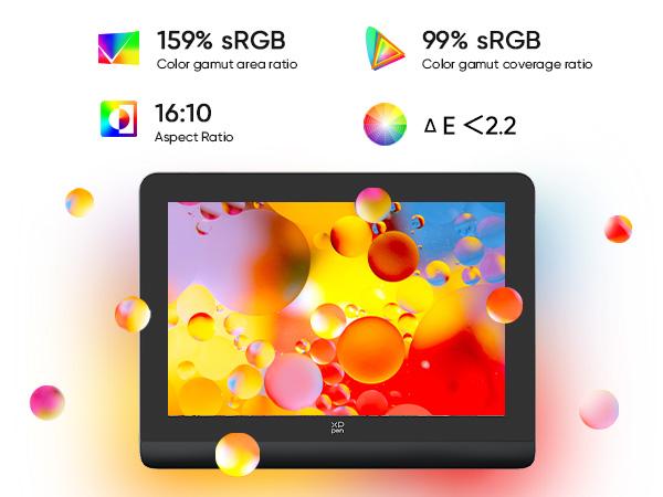 XPPen Artist Pro 16 Gen2 2.5K 16 inch QHD Drawing Tablet Full Laminated Anti-Glare Screen 16384 Pressure Levels X3 Pro Battery-Free Stylus 159% sRGB Tilt Graphic Drawing Tablet with Mini Keydial