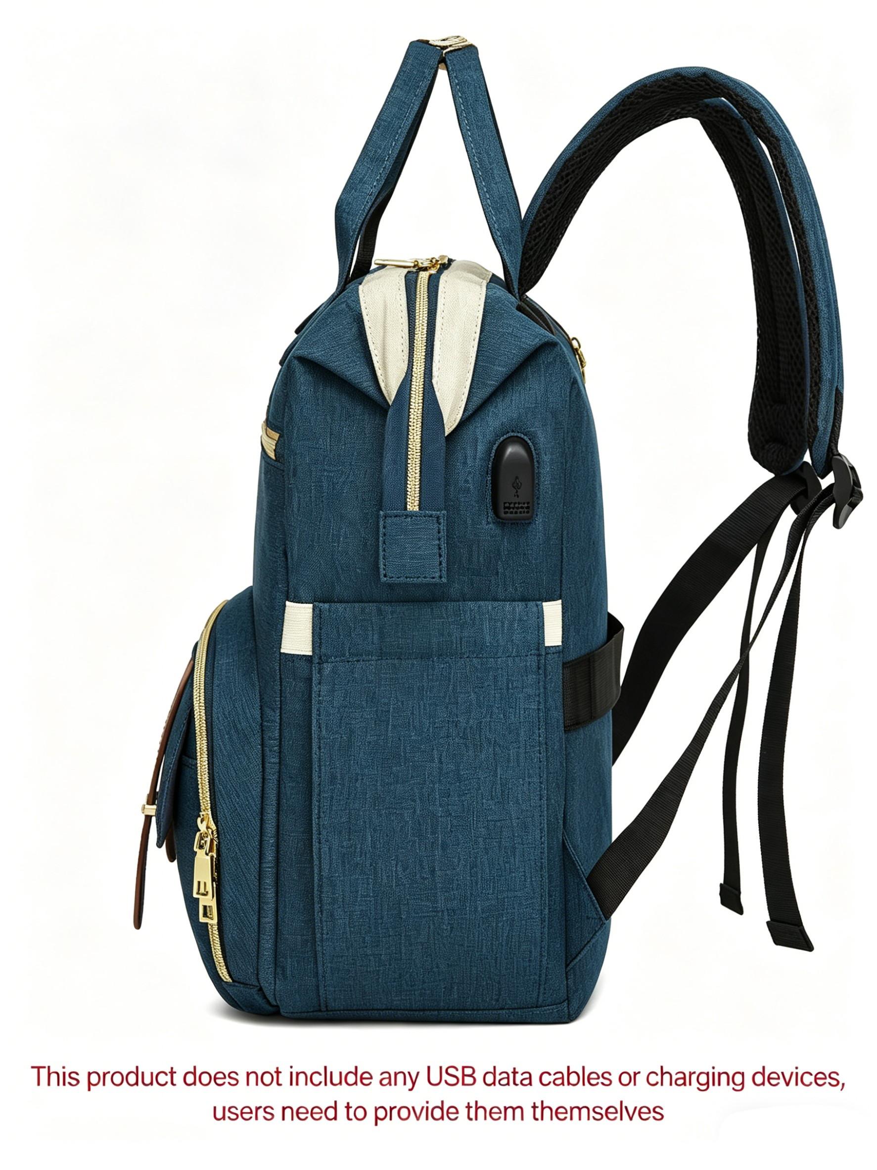 Multifunctional Commuter Backpack with Independent Insulated Lunch Bag, 15.6 Inch Laptop Compartment, USB Charging, Student Office Travel Backpack