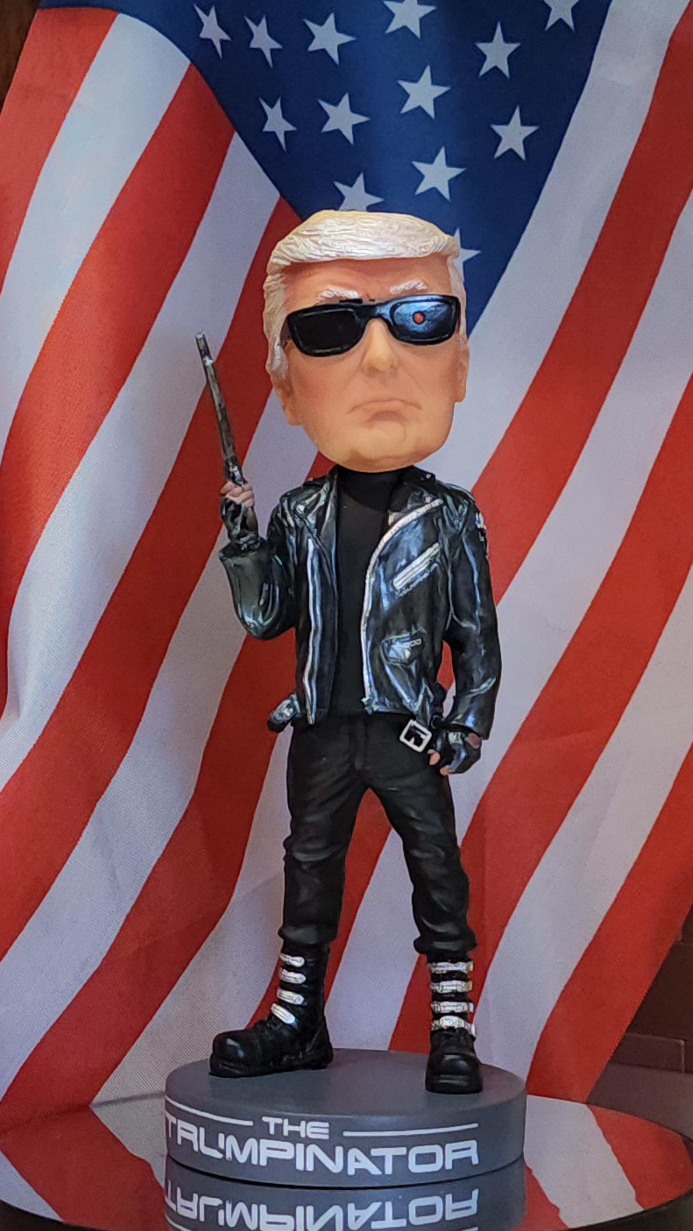 Donald Trump Collectibles - Proud Patriot Trumpinator: Donald Trump's 2024 Shaking Head Movement, Dedicated to Trump Supporters and Patriotic Americans | Ranked First Trump Gift