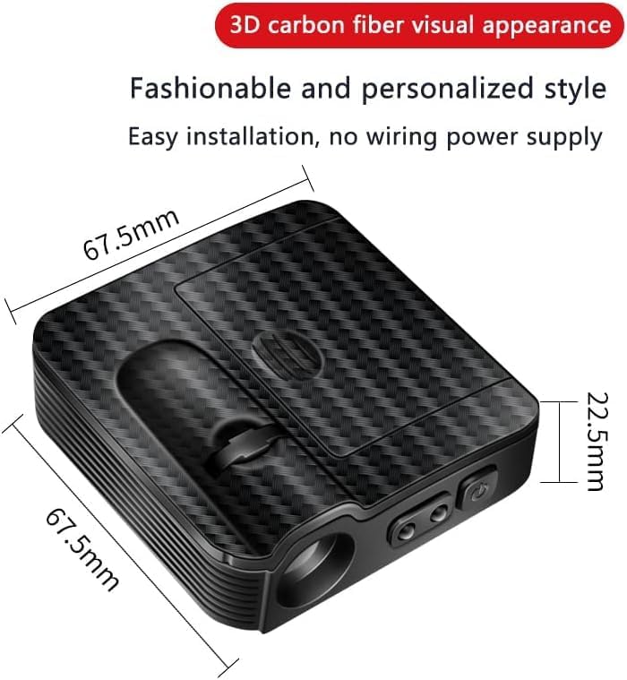 2Pcs Plug-in Type LED Sensor Door Projector Welcome Lights with ABS Carbon Fiber, Auto Shut Off, Dual HD Lenses, Infrared On/Off for New Kia Models, 35 Logo Styles Available for Multiple Car Brands