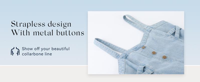 CHARTOU Women's Summer Strap Long Dress Elegant Strap Back Smoked A-line Long Dress Cowboy Dress CHARTOU Women's Summer Strap Long Dress Elegant Strap Back Smoked A-line Long Dress Cowboy Dress