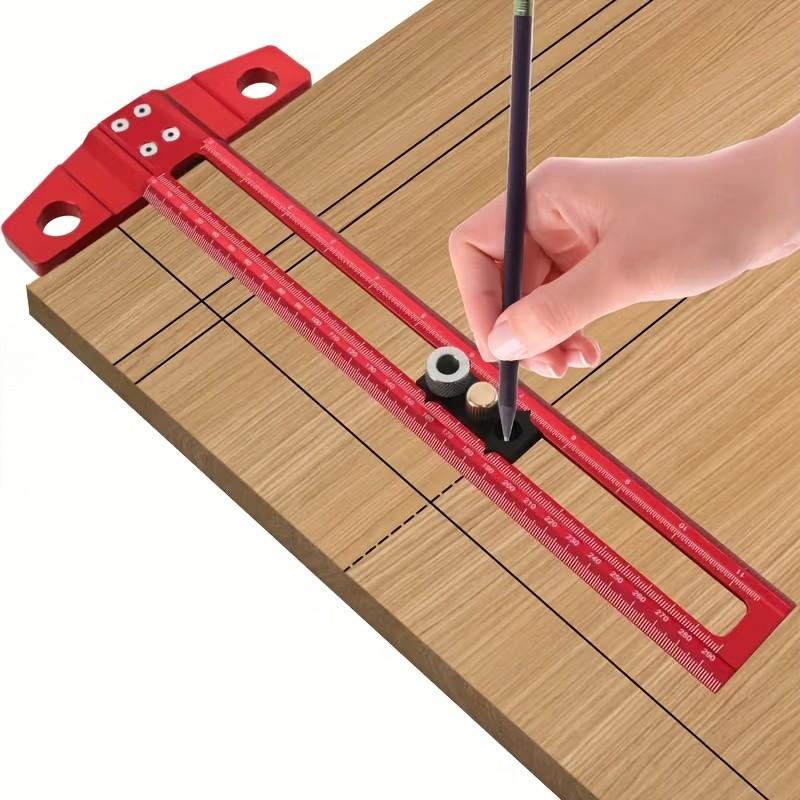 Woodworking Ruler for Architects, Precision Marking Tool for Woodworking, Layout and Measurement, Craftsmanship Tool, Woodworking Drafting Ruler