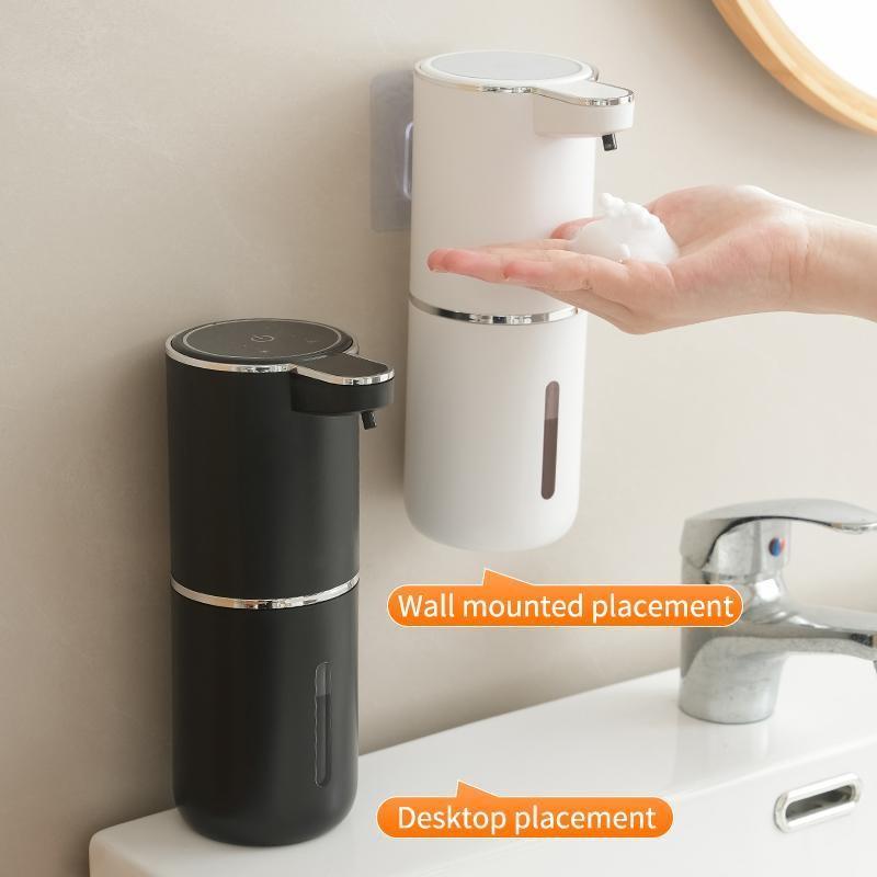 Automatic Soap Dispenser Wall-Mounted Contactless Infrared Sensor Foam Hand Sanitizer Machine, USB Charging, Hygienic Home Bathroom