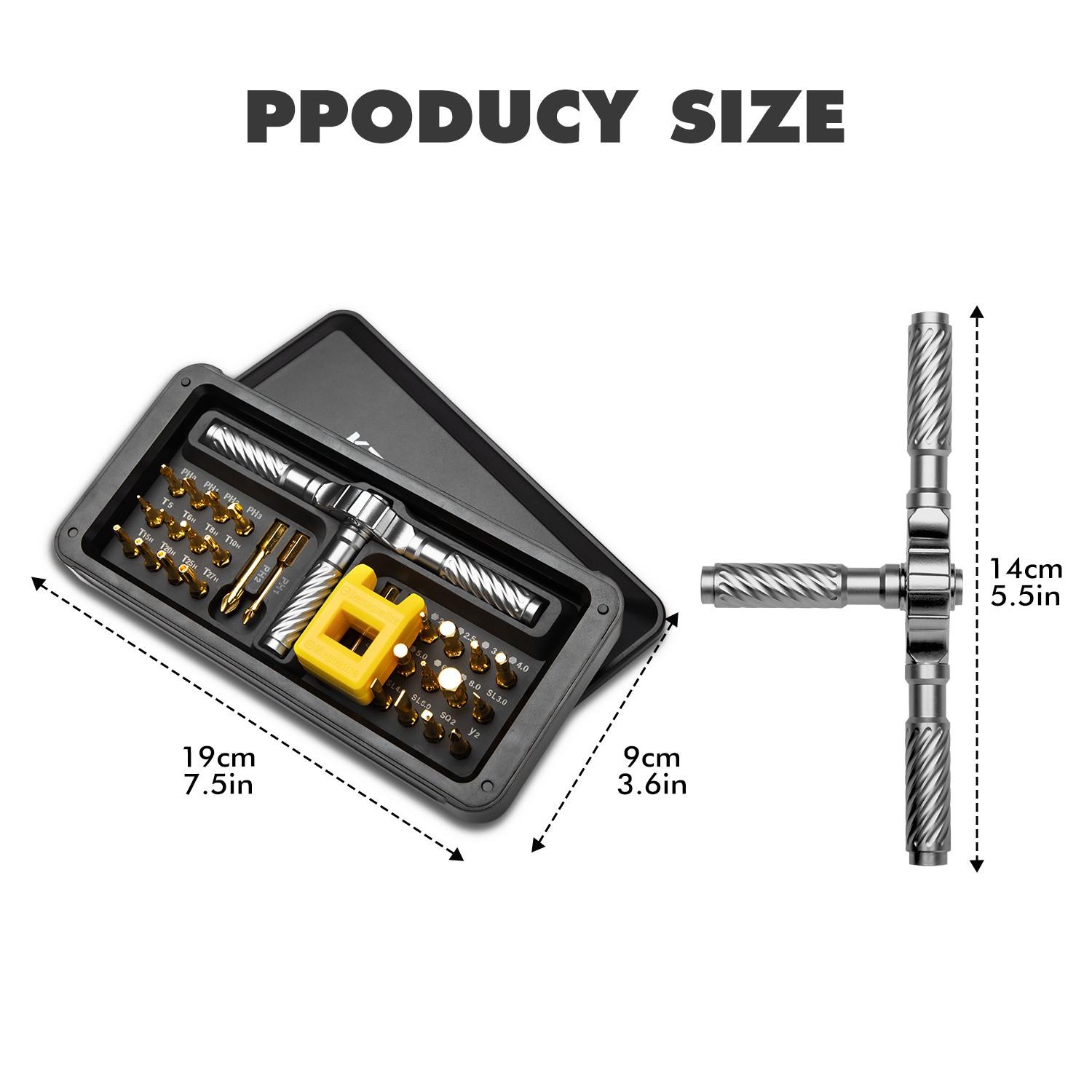 30-In-1 Multi-Function Ratchet Screwdriver Set, Hex Key Coverage, Ideal for Daily Repairs, Comprehensive Tool Kit for Home Use