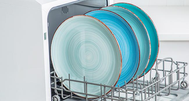 vancasso Stoneware Dinnerware Set Bonita Blue 18-Piece Service for 6, Handpainted Spirals Pattern Stoneware Combination Set with 10.6in Dinner Plate, 7.5in Dessert Plate and 21oz Soup Bowl